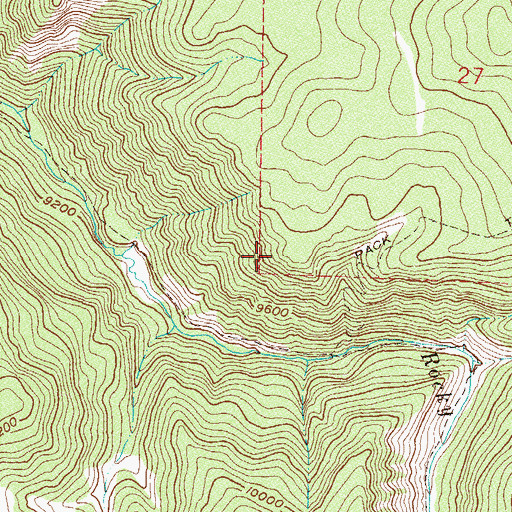 Topographic Map of Porphyry Mountain Mines Company Mine, CO