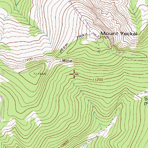 Topographic Map of Fryingpan Group Mine, CO