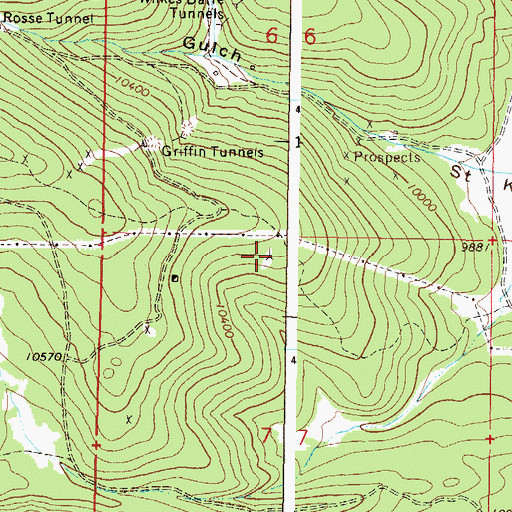 Topographic Map of Turquoise Chief Mine, CO