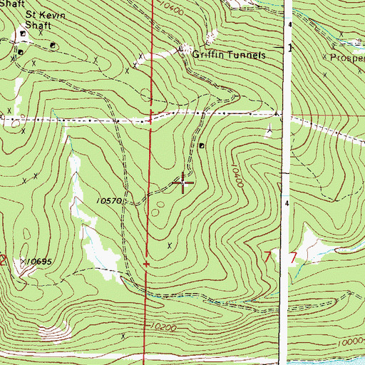 Topographic Map of Iron Mask Mine, CO