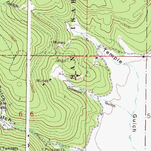 Topographic Map of Amity Shaft, CO