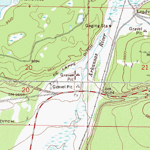 Topographic Map of Webster Pit, CO
