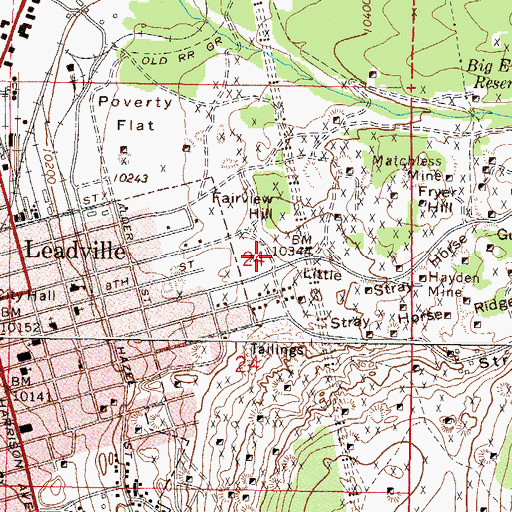 Topographic Map of Last Chip Mine, CO