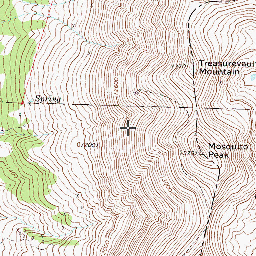 Topographic Map of Little Corinne Mine, CO