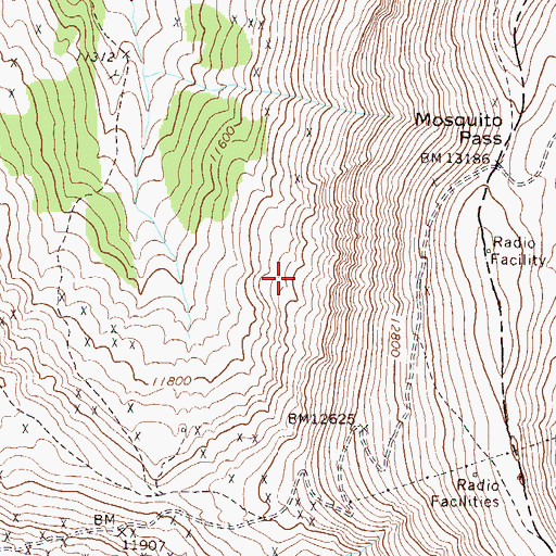 Topographic Map of Mosquito Range Mine, CO