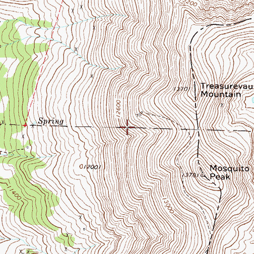 Topographic Map of Prince Frederick Mine, CO