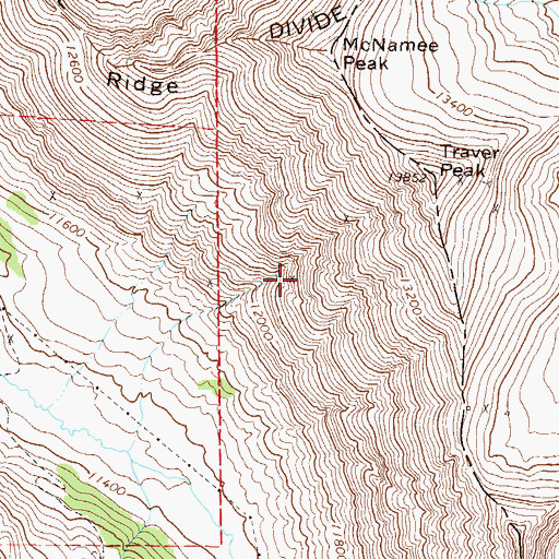 Topographic Map of Zephyr Mine, CO