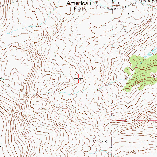 Topographic Map of John Reed Mine, CO