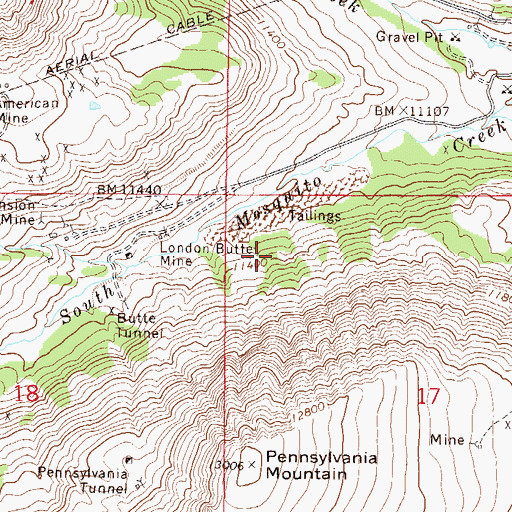 Topographic Map of Jones R L Mining Claims, CO