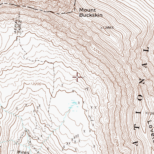 Topographic Map of Little Newton Mine, CO