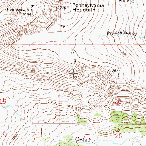 Topographic Map of Venus Mine, CO