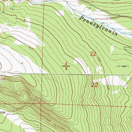 Topographic Map of Alma and South Alma District Survey Mine, CO