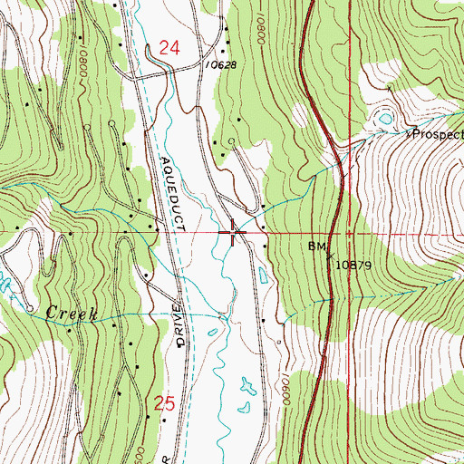 Topographic Map of Black Eagle Mine, CO