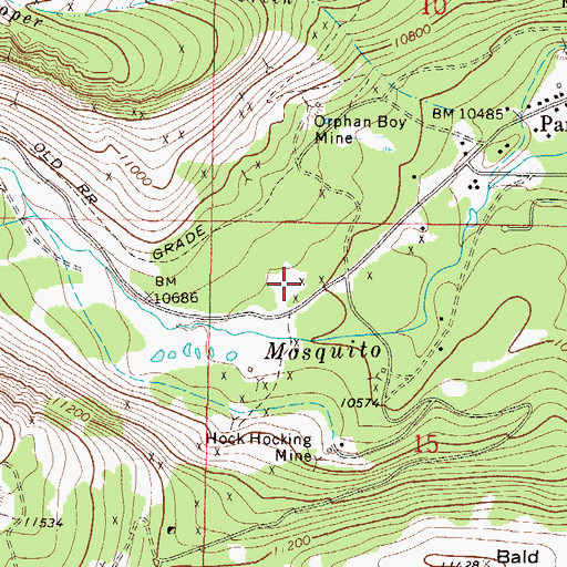 Topographic Map of Smith Tunnel Mine, CO