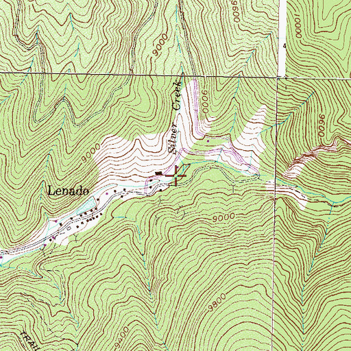Topographic Map of Aspen Contact Tunnel Mine, CO