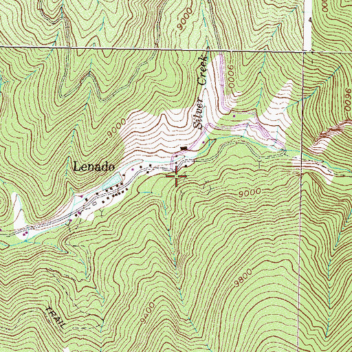 Topographic Map of Bi-metallic Tunnel Mine, CO