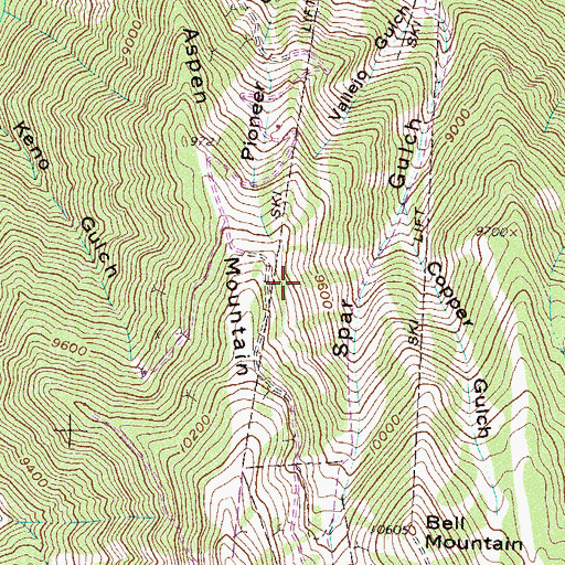 Topographic Map of North Tunnel Mine, CO