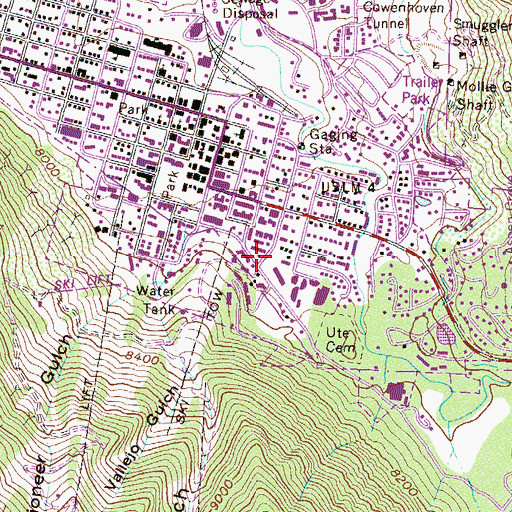 Topographic Map of Oriental Gravel Pit, CO