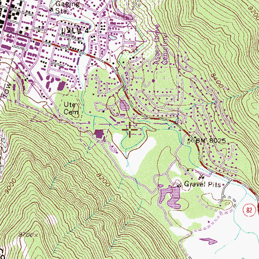 Topographic Map of Robert Emmet Mine, CO