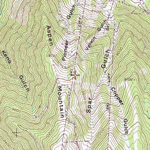 Topographic Map of Yankee Tunnel Mine, CO