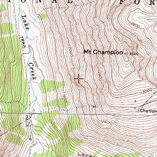 Topographic Map of Eureka Mine, CO