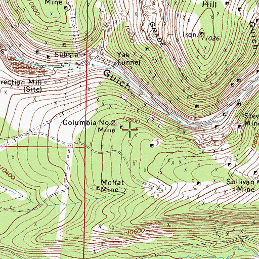 Topographic Map of Keno Shaft, CO