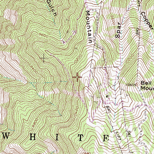 Topographic Map of Edison Incline Mine, CO