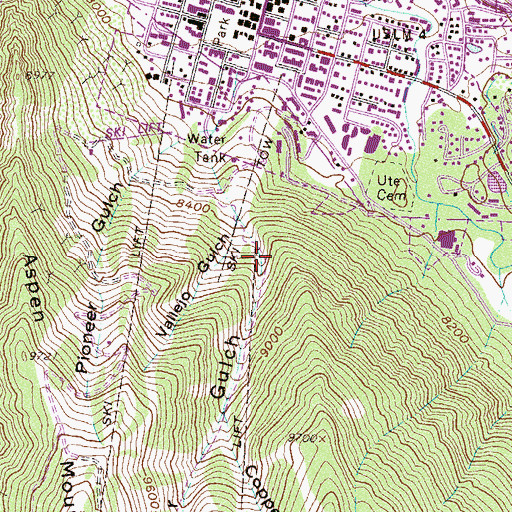 Topographic Map of Spar Disc Mine, CO