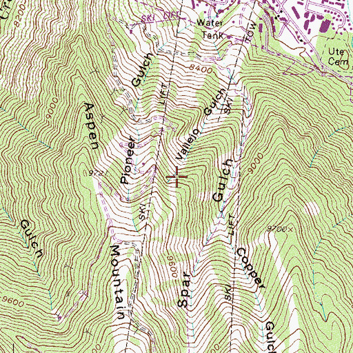 Topographic Map of Stillwell Shaft Mine, CO