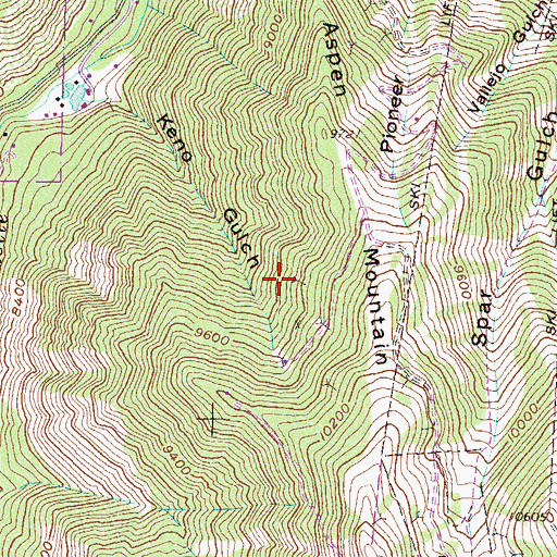 Topographic Map of Tom Gilmore Mine, CO