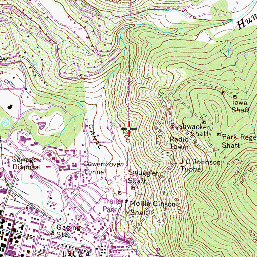 Topographic Map of Vallejo Mine, CO