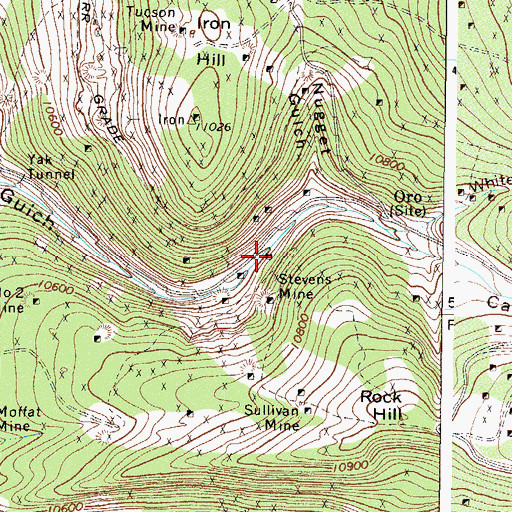 Topographic Map of Minnie Pump Shaft, CO