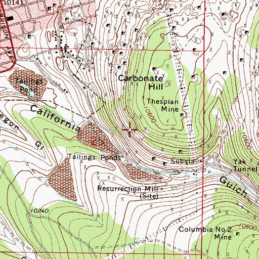 Topographic Map of Modest Girl Mine, CO