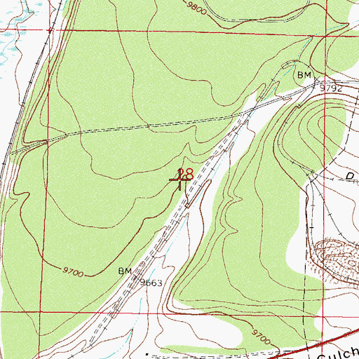 Topographic Map of Wootten Placer Mine, CO