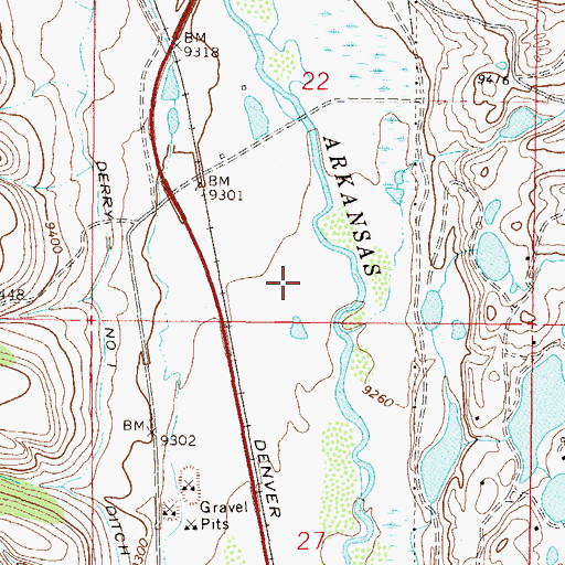Topographic Map of Kathy K Mine, CO