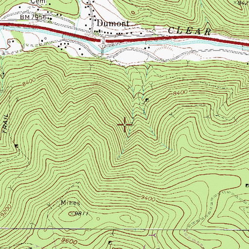 Topographic Map of Silent Friend Mine, CO