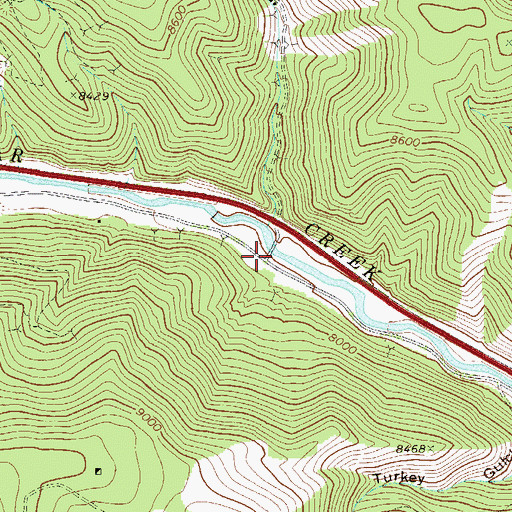 Topographic Map of Silver King Mine, CO