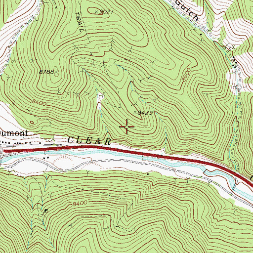 Topographic Map of Sound Shaft Mine, CO