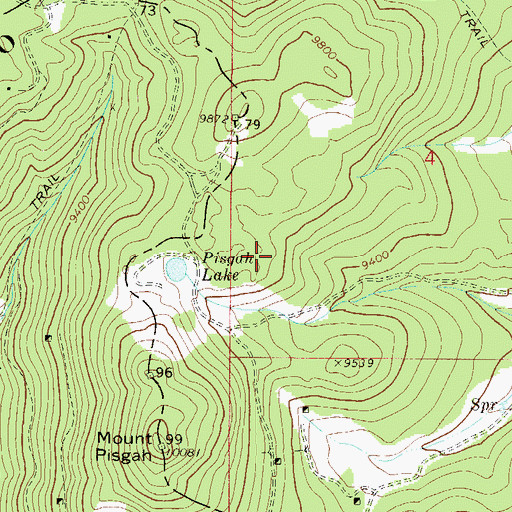 Topographic Map of Tomahawk Mine, CO