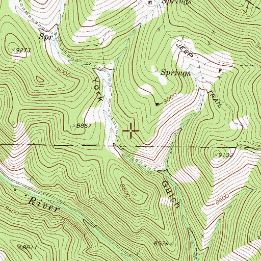Topographic Map of Venice Mine, CO