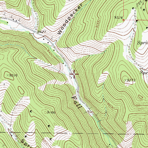 Topographic Map of Yellow Jacket Mine, CO