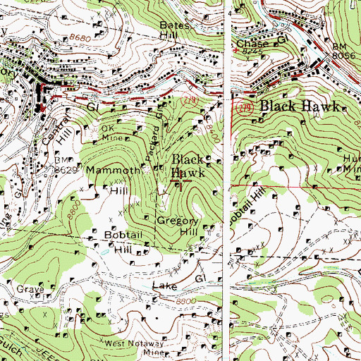 Topographic Map of Springdale Mine, CO