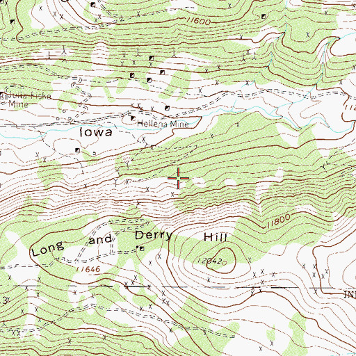 Topographic Map of Big Chicago Mine, CO