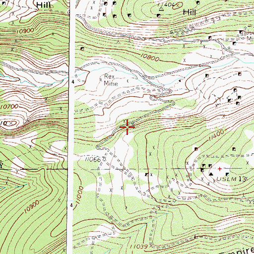 Topographic Map of Estay Tunnel Mine, CO