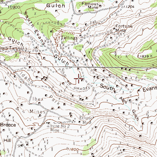Topographic Map of Howard Shaft, CO