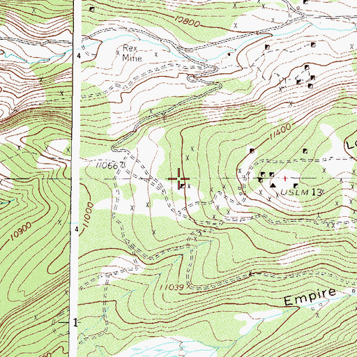 Topographic Map of Lyons Placer Mine, CO