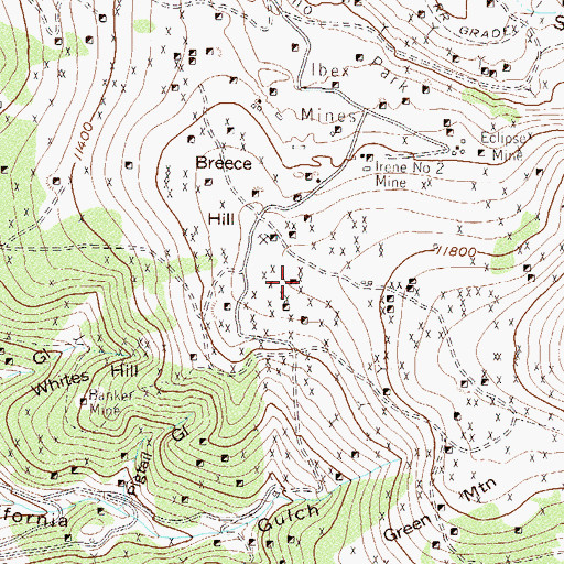 Topographic Map of Negro Infant Mine, CO