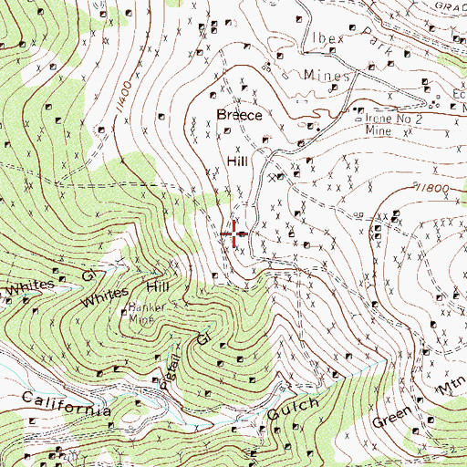 Topographic Map of Venier Mine, CO