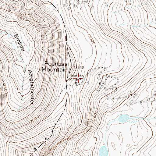 Topographic Map of Maud Mine, CO