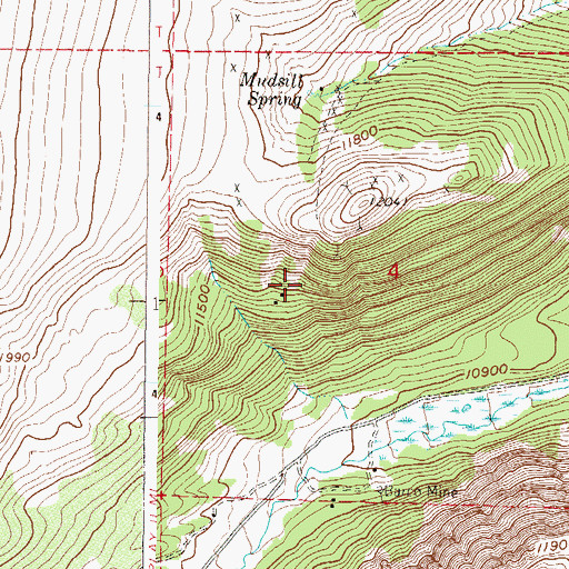 Topographic Map of Michigan Mine, CO